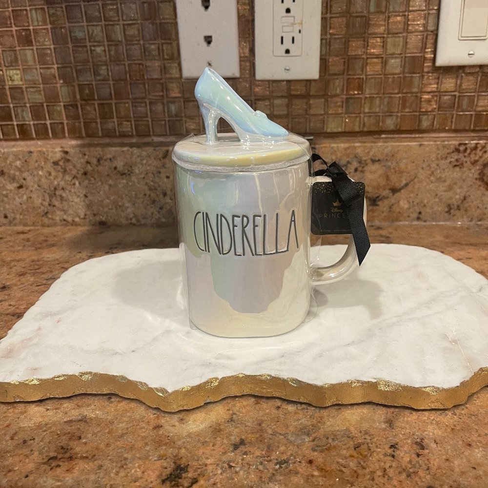 Rae Dunn Princess Collection Cinderella Mug with Topper